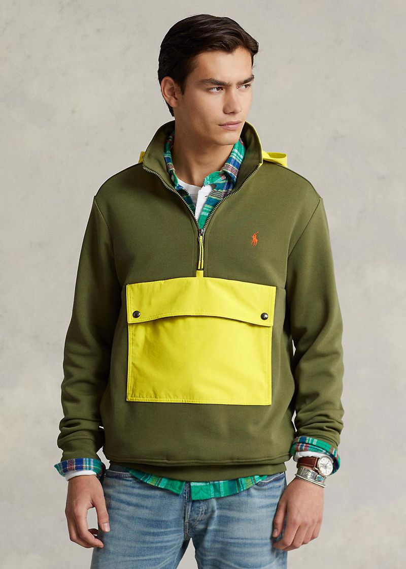 Sudadera Con Capucha Polo Ralph Lauren Hombre Water-Repellent Hybrid Chile Verde Oliva GJFWR-8719